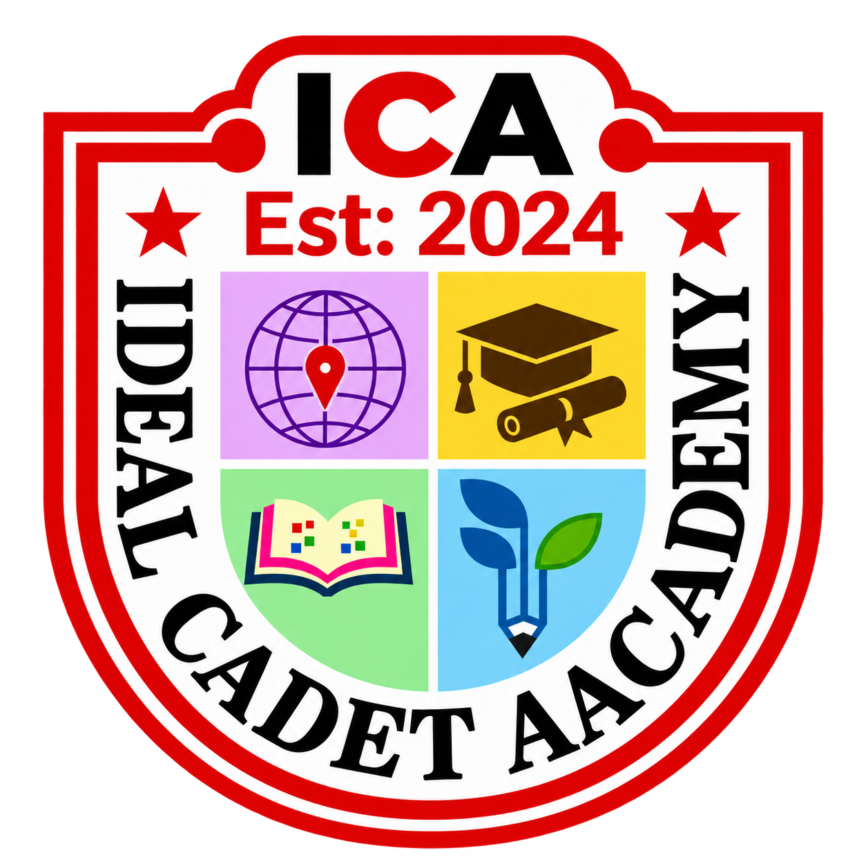 Ideal Cadet Academy Logo